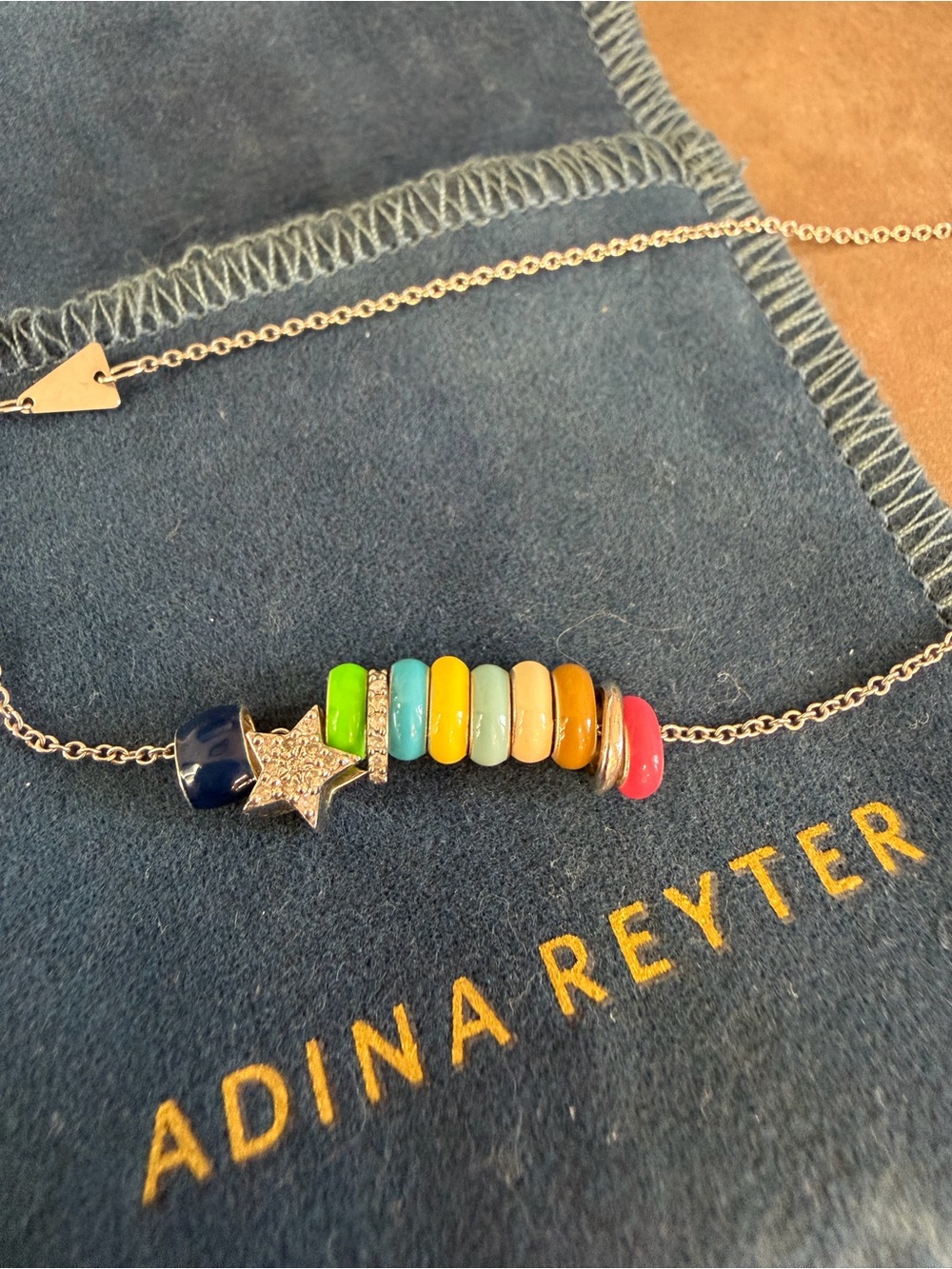 Adina Reyter necklace (15-16 in) with diamond pave and colored mini beads! ⭐️ - Picture 2 of 6